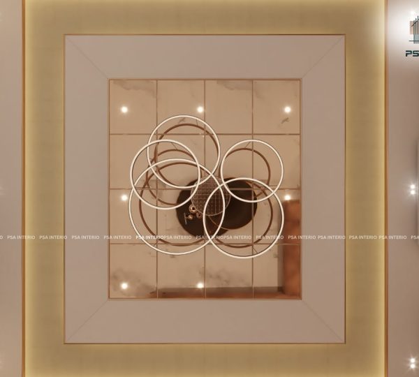 💫 Every Wall Has a Story to Tell.Elegant lighting, artistic décor, and thoughtful detailing cre (4) false ceilling